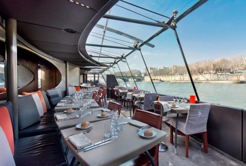 Bateaux Parisiens Seine River Lunch Cruise with Wine & Live Music